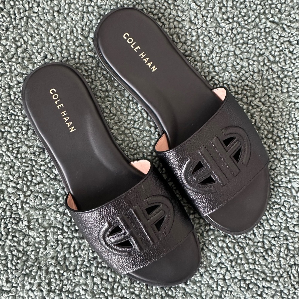 Cole Haan Black Slide Sandals for Women